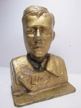 Load image into Gallery viewer, Old &#39;LINDY&#39; CHARLES LINDBERGH Figural Cast Metal Bookend Decorative Art Statue
