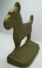 Load image into Gallery viewer, SCOTTIE DOG Old Bookend Doorstop Decorative Art Cast Metal Gold Paint
