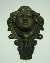 Load image into Gallery viewer, Antique Brass Beautiful Maiden Goddess Decorative Arts Figural Hardware Element
