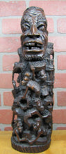 Load image into Gallery viewer, AFRICAN FOLK ART TREE OF LIFE Old Decorative Art Statue Artist Signed D ADAMSON
