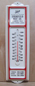 SPRINGFIELD BEEF Co Sebco Ad Thermometer BEEF PORK LAMB Mass TALL CORN COUNTRY