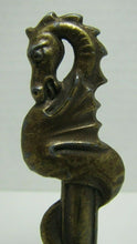 Load image into Gallery viewer, Old SERPENT SEA MONSTER BEAST Finial Figural Decorative Arts Hardware Element
