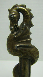 Old SERPENT SEA MONSTER BEAST Finial Figural Decorative Arts Hardware Element