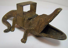 Load image into Gallery viewer, ALLIGATOR ST PETERSBURG Old Fla Souvenir Ash Tray Cigar Rest Matchbook Holder
