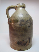 Load image into Gallery viewer, BOSTON HIGHLAND YEAST Antique Small Stoneware Pottery Jug Impressed Lettering
