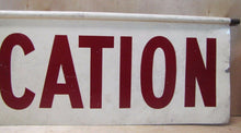 Load image into Gallery viewer, Orig Old SHELLUBRICATION Adv Sign 2 side SHELL Gas Station lube auto repair shop
