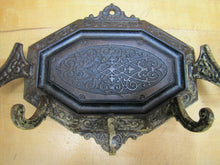 Load image into Gallery viewer, Antique 19c Decorative Arts Wall Bracket Hanger Hook Cast Iron Ornate Hardware
