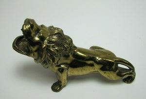 Antique Jenning Bros Lion Cigar Rest Holder Ashtray ornate figural brass wsh JB
