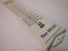 Load image into Gallery viewer, Old HAVERLY MORTUARY Adv Thermometer Sign AMBULANCE FUNERAL MITCHELL INDIANA
