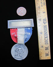 Load image into Gallery viewer, 1936 AMERICAN BAR ASSOCIATION JUSTITIA Medallion BOSTON Ribbon BASTIAN BROS NY
