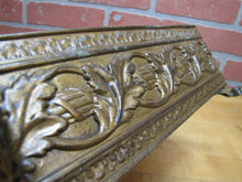 Load image into Gallery viewer, Old Copper Brass Bronze Small Planter Box Claw Foot Leaves Design
