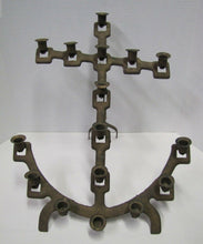 Load image into Gallery viewer, NAVAL CHAPEL ANCHOR Antique Folk Art Candlestick Holder Ship Boat Nautical Sixteen Candle Holder
