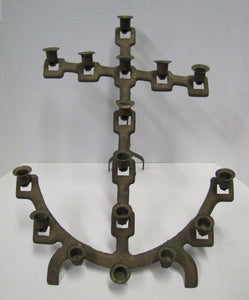NAVAL CHAPEL ANCHOR Antique Folk Art Candlestick Holder Ship Boat Nautical Sixteen Candle Holder