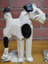 Load image into Gallery viewer, SPENCER FOUNDRY Art Deco Stylized Decorative Arts Dog Bookends Geometric Cubist
