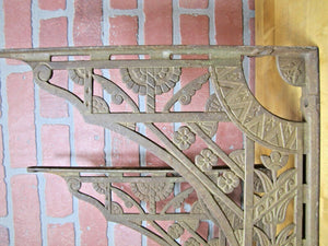 Art Nouveau Cast Iron Large Brackets 19c Decorative Arts Architectural Hardware