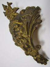 Load image into Gallery viewer, POSEIDON TRIDENT Antique 19c Brass Decorative Art Architectural Hardware Element
