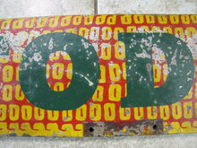 Load image into Gallery viewer, Old TODD Figural CORN Farm Seed Advertising Sign dbl sided wood paint folk art
