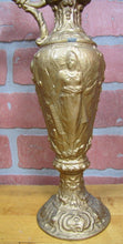 Load image into Gallery viewer, Antique Pair Decorative Arts Ewers Lovely Maidens Cherubs Art Nouveau
