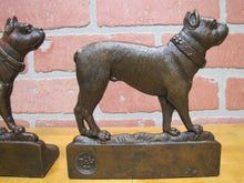 Load image into Gallery viewer, B&amp;H BRADLEY HUBBARD BULLDOG Boston Terrier Dog Antique Bookends Art Statues
