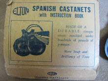 Load image into Gallery viewer, Old ELTON SPANISH CASTANETS with Orig Packaging Baekelite ? Black
