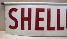 Load image into Gallery viewer, Orig Old SHELLUBRICATION Adv Sign 2 side SHELL Gas Station lube auto repair shop
