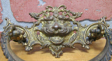 Load image into Gallery viewer, MONSTERS BEASTS Antique 19c Pair Bronze Pulls Ornate Victorian Hardware Elements
