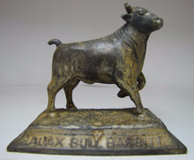 Load image into Gallery viewer, AJAX METAL Co Old Advertising Paperweight PHILADELPHIA BIRMINGHAM Bull Babbitt
