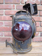 Load image into Gallery viewer, Antique PENNSYLVANIA RAILROAD ADLAKE CHICAGO Oil Lantern w Burner PRR lamp
