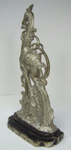 Antique Art Deco Cast Iron Giraffe Doorstop ornate double sided *rare htf Art ds