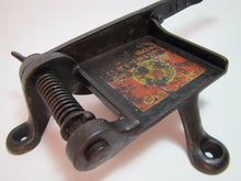 Load image into Gallery viewer, Antique Cast Iron Tobacco Cutter No 0 (zero) smaller hard to find w advertising
