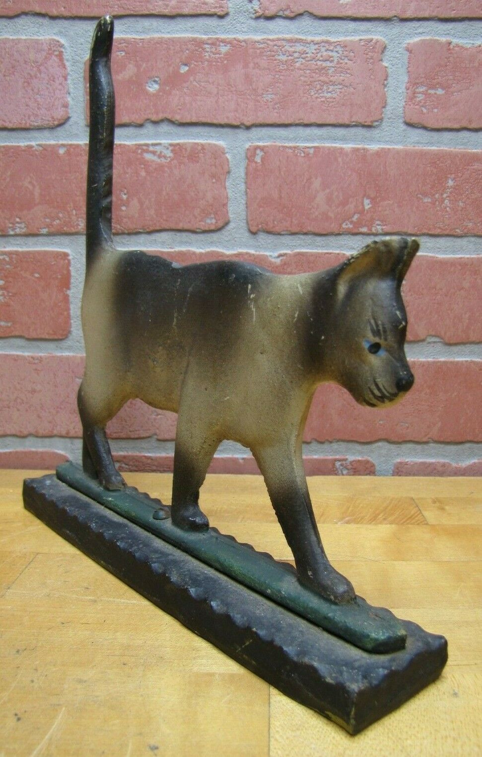 Old Cast Iron Cat Doorstop Figural Multi Color Kitty Kat Decorative Ar –  Aged2PerfectionStore