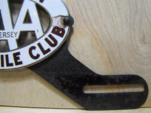 Load image into Gallery viewer, TRENTON AUTOMOBILE CLUB Old Porcelain License Plate Topper AAA New Jersey Fox Co
