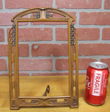 Load image into Gallery viewer, Antique Art Nouveau Flower Frame picture mirror artwork cast iron Decorative Art
