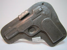 Load image into Gallery viewer, Old Chocolate Mold figural tin metal rare old hard to find candy making two part
