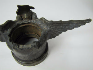 Antique Figural Spread Winged Eagle Radiator Cap Hood Ornament Emblem Ornate Art
