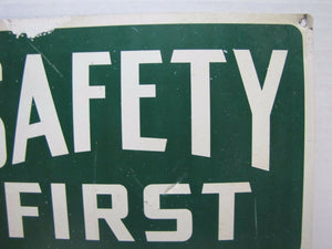 Old Industrial Factory 'Safety First' Radial Saw Guard Sign ready made sign NY