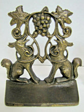 Load image into Gallery viewer, 1930 Creation Co Foxes Grapes Aesop&#39;s Fable Borzoi Wolfhounds Art Bookends
