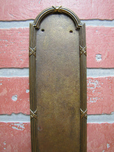 Antique Brass Door Push Plate Architectural Hardware Element