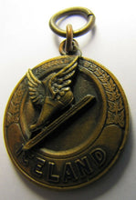 Load image into Gallery viewer, 1931 ICELAND ICE SKATING Medallion Fob Ornate Ice Land Sports Award Medal
