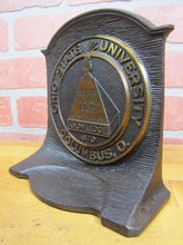 Load image into Gallery viewer, 1920s OHIO STATE UNIVERSITY Cast Iron Decorative Arts Bookend Book End Doorstop

