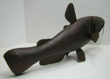 Load image into Gallery viewer, Folk Art  Catfish Fishing Decoy RAF Robert Allen Francis Adirondacks NY 1950s

