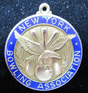 1939 1940 NY STOCK EXCHANGE LEAGUE NEW YORK BOWLING Assn 10k GF Medallion