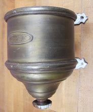 Load image into Gallery viewer, 19c PAGE BROS &amp; Co BOSTON MASS Brass Bronze Oil Lamp Holder Bracket RR Ship
