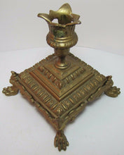 Load image into Gallery viewer, VICTORIAN CANDLESTICK Claw Foot Brass Bronze Gold Decorative Arts Candle Holder
