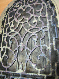 Antique Tombstone Grate Vent Pat Pend Ornate Victorian Architectural Hardware