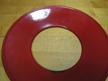 Load image into Gallery viewer, Old RAILROAD LANTERN LIGHT SURROUND REFLECTOR Part Red Enamel Metal RR Train
