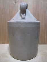 Load image into Gallery viewer, SCHWARZ PATERSON NJ Antique 1/2 Gal Liquor Stoneware Pottery JUG NOT TO BE SOLD
