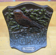 Load image into Gallery viewer, Antique B&amp;H Bradley&amp;Hubbard TANAGER Bird Bookend Doorstop Decorative Art Statue
