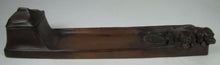 Load image into Gallery viewer, Antique Bronze Art Puppies Inkwell pair of detailed pups pen rest hinged lid
