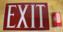 Load image into Gallery viewer, EXIT Art Deco Reverse on Glass Sign Gothic Lettering Theatre Industrial Safety
